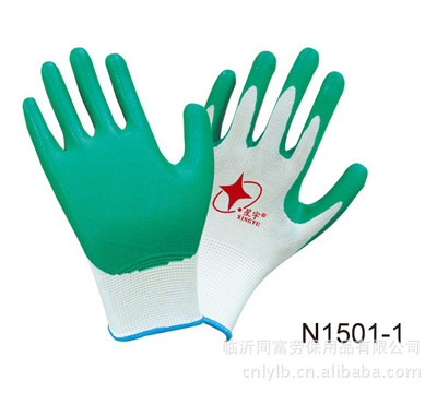 【熱銷正品星宇白尼龍丁腈手套、假一賠十、勞保手套批發(fā)】價格,廠家,圖片,防護手套,臨沂同富勞保用品-
